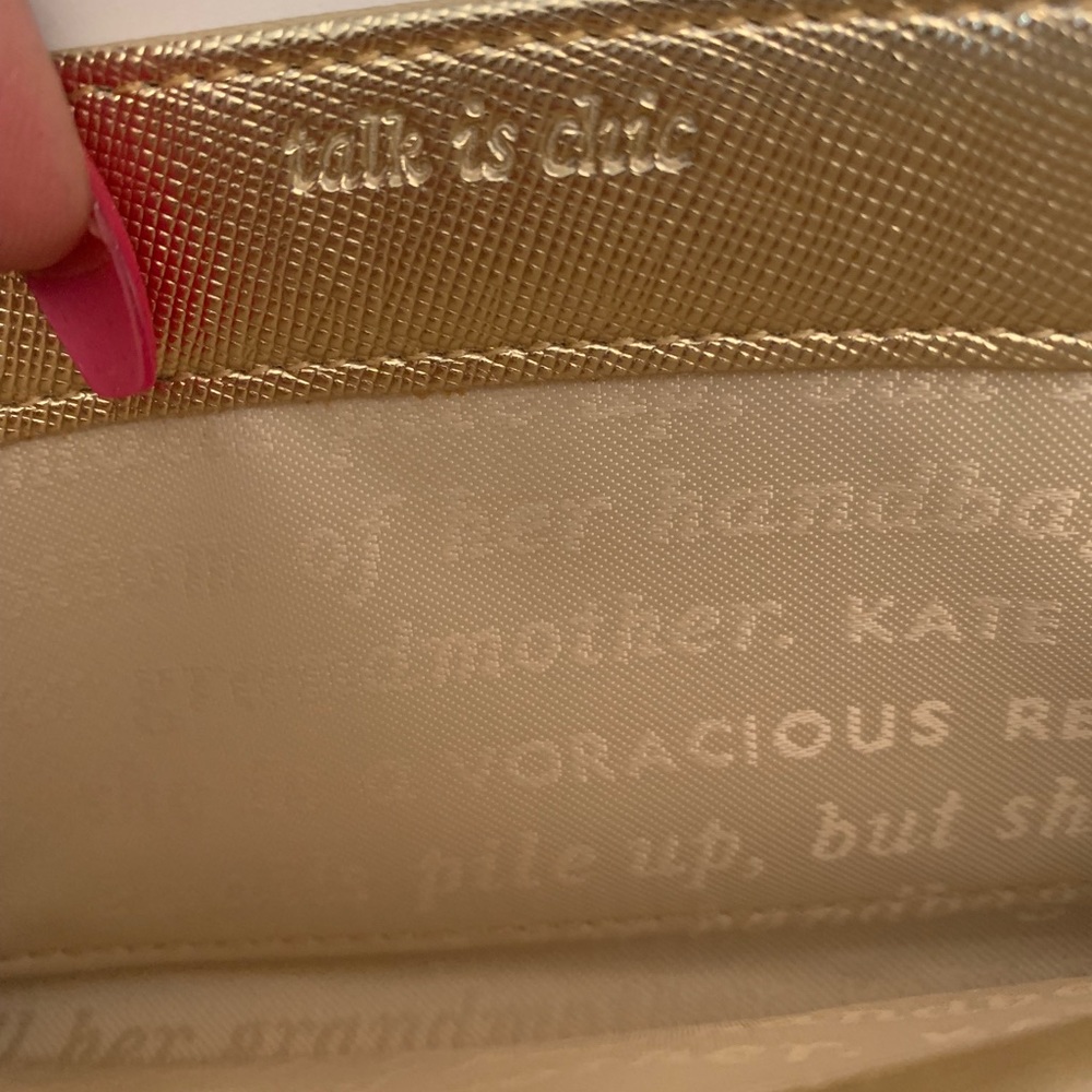 Gold Kate Spade Wallet - Picture 5 of 8